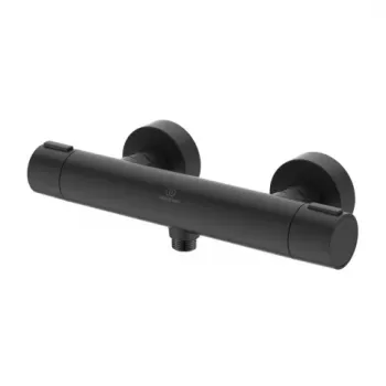 Baterie dus Ideal Standard Alu+ termostatata negru mat din aluminiu imagine