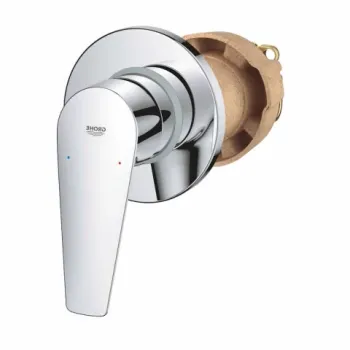 Baterie dus incastrata Grohe BauEdge monocomanda crom lucios imagine