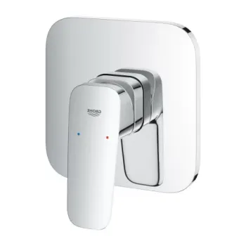 Baterie dus incastrata Grohe Cubeo monocomanda crom lucios imagine