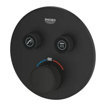 Baterie dus incastrata Grohe Grohtherm SmartControl negru Phantom Black imagine