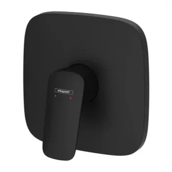 Baterie dus incastrata Hansgrohe Logis negru mat monocomanda imagine