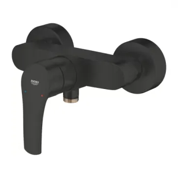 Baterie dus monocomanda Grohe Eurosmart negru mat imagine