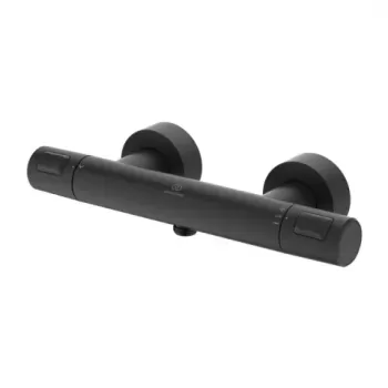 Baterie dus termostatica Ideal Standard Ceratherm T25 negru mat imagine