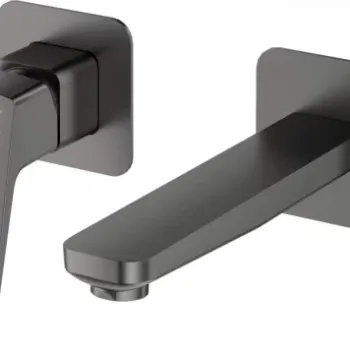 Baterie lavoar cu montaj ingropat Deante Blur, negru titan imagine