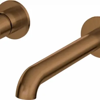 Baterie lavoar Deante Silia cu montaj incastrat, bronz periat imagine