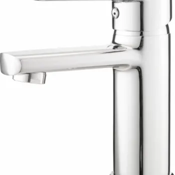 Baterie lavoar Deante Tubo crom, 15 cm imagine