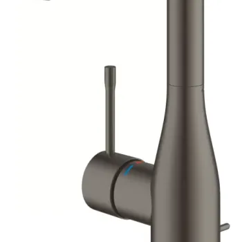 Baterie lavoar Grohe Essence, marimea L, ventil, mat, grafit imagine