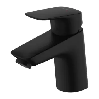 Baterie lavoar Hansgrohe Logis 100 negru mat cu ventil pop-up imagine