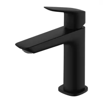 Baterie lavoar Hansgrohe Logis Fine 110 negru mat cu ventil pop-up imagine