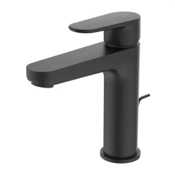 Baterie lavoar Ideal Standard Cerafine O H120 negru mat cu ventil metalic imagine