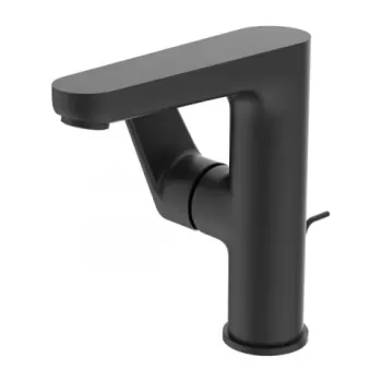 Baterie lavoar Ideal Standard Cerafine O H155 negru mat cu ventil metalic imagine