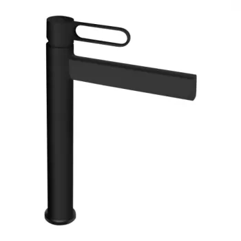Baterie lavoar inalta FDesign Zaffiro negru mat monocomanda imagine