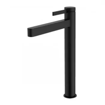 Baterie lavoar inalta Hansgrohe Finoris 260 cu ventil negru mat imagine