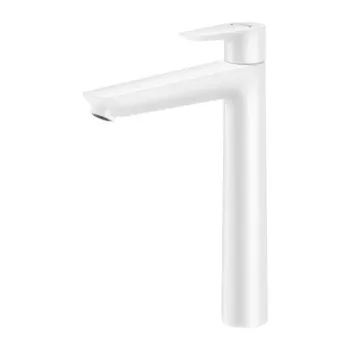 Baterie lavoar inalta Hansgrohe Talis E alb mat monocomanda imagine