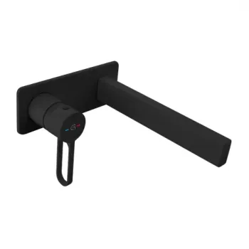 Baterie lavoar incastrata FDesign Zaffiro negru mat monocomanda imagine