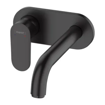 Baterie lavoar incastrata Hansgrohe Vernis Blend 20.7 cm negru mat imagine