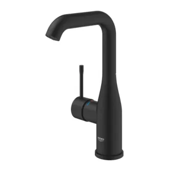 Baterie lavoar monocomanda Grohe Essence L negru mat Phantom Black imagine