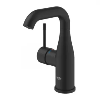 Baterie lavoar monocomanda Grohe Essence M fara ventil negru mat Phantom Black imagine