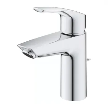 Baterie lavoar monocomanda Grohe Eurosmart S crom lucios cu ventil imagine