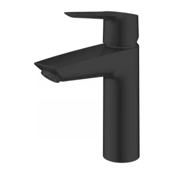 Baterie lavoar monocomanda Grohe Start cu ventil negru mat imagine