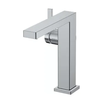 Baterie lavoar pe blat crom Hansgrohe Tecturis E imagine