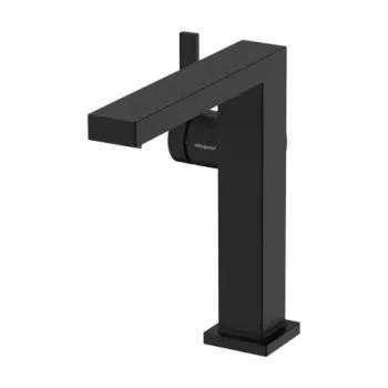 Baterie lavoar pe blat negru Hansgrohe Tecturis E imagine