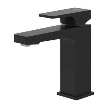 Baterie Lavoar Villeroy&Boch Architectura Square, negru mat, ventil Pop-Up imagine