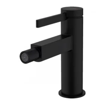 Baterie pentru bideu Hansgrohe Finoris cu ventil Pop-Up negru mat imagine