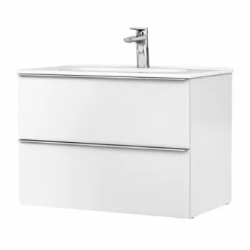 Baza lavoar suspendat Gala Shona 2 sertare 80x45.2 cm alb imagine