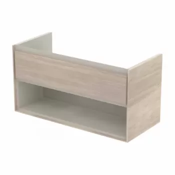 Baza lavoar suspendat Ideal Standard Connect Air 1 sertar 100x51.7 cm maro lemn imagine