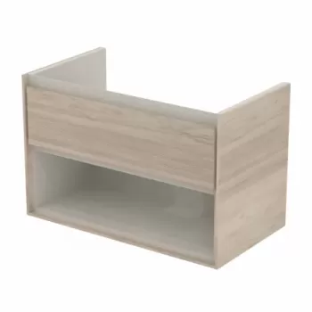 Baza lavoar suspendat Ideal Standard Connect Air 1 sertar 80x51.7 cm maro lemn imagine