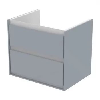 Baza lavoar suspendat Ideal Standard Connect Air 2 sertare 60x51.7 cm gri-alb imagine