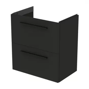Baza lavoar suspendat Ideal Standard i.life S 2 sertare 60x63 cm gri carbon mat imagine