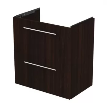 Baza lavoar suspendat Ideal Standard i.life S 2 sertare 60x63 cm stejar cafeniu imagine