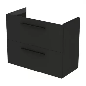 Baza lavoar suspendat Ideal Standard i.life S 2 sertare 80x63 cm gri carbon mat imagine