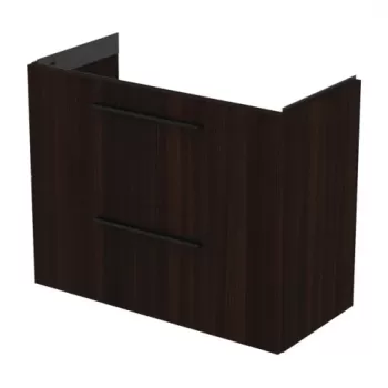 Baza lavoar suspendat Ideal Standard i.life S 2 sertare 80x63 cm stejar cafeniu imagine