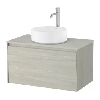 Baza lavoar suspendat Roca Ona 1 sertar 79.4x45.7 cm stejar deschis imagine