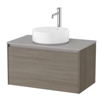 Baza lavoar suspendat Roca Ona 1 sertar 79.4x45.7 cm ulm inchis imagine