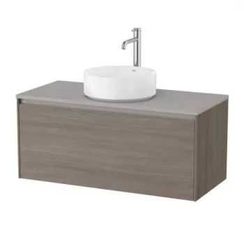 Baza lavoar suspendat Roca Ona 1 sertar 99.4x45.7 cm ulm inchis imagine