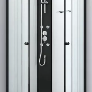 Cabina de dus completa RELOAD, semirotunda, fara plafon, 90x90x232cm - PS16B imagine