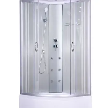 Cabina de dus cu hidromasaj, semirotunda, 88x88x215 imagine
