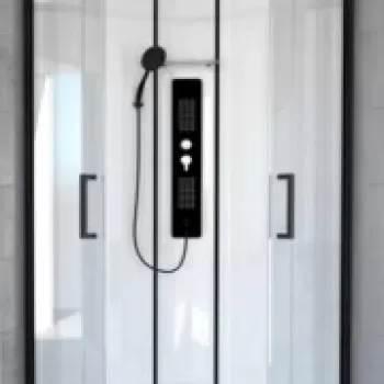 Cabina de dus hidromasaj Sanotechnik Quickline CL73, semirotunda 90x90xH225 cm imagine