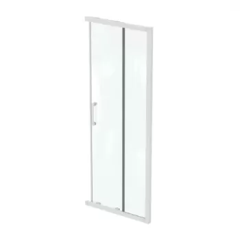 Cabina de dus patrata cu usi culisante Ideal Standard Connect 2 80x80 cm profil alb mat imagine