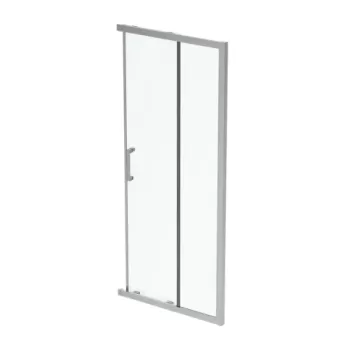 Cabina de dus patrata cu usi culisante Ideal Standard Connect 2 90x90 cm profil argintiu lucios imagine