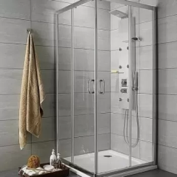 Cabina de dus patrata Radaway Premium Plus C/D, 90x90X190 cm, usi glisante imagine