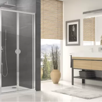 Cabina dus cu usa pliabila culisanta Ocelia OCEK 90x80xH190 cm imagine