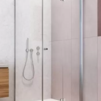 Cabina dus cu usa pliabila si perete fix Radaway Eos KDJ-B 80x100x H197 cm imagine