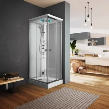 Cabina dus multifunctionala Glass1989 Italia ACHIMEDE,100x100 cm imagine