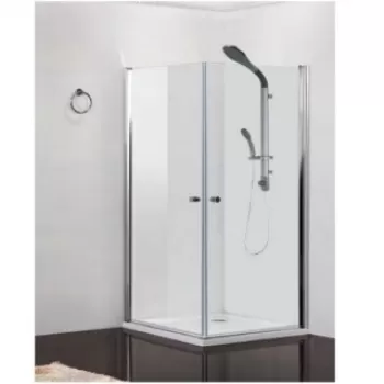 Cabina dus patrata cu usi batante Sanotechik Sanoflex 80 x 80 x H195 cm imagine