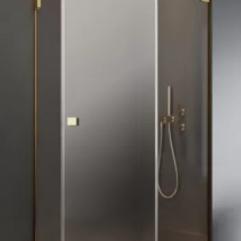 Cabina dus pentagonala Radaway Essenza Pro Gold PTJ 80x80 cm, usa stanga imagine
